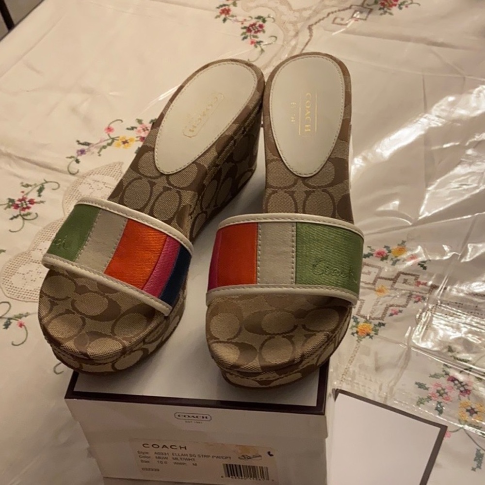 Coach Wedge Sandals